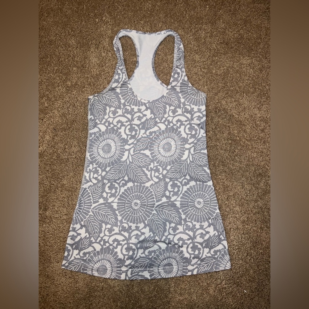 Lululemon Cool Racerback Beach Floral Tank Top